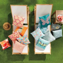 Honeybloom Park City Acacia Wood Outdoor End Table  -Accent Aura Furniture Store honeybloom park city acacia wood outdoor end tableC2A0 6