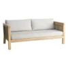 Honeybloom Park City Blonde Acacia Wood Outdoor Sofa