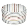 Honeybloom Rainbow Striped Pouf, 20x14
