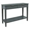 Honeybloom Redmond 2-Drawer Console Table, Grey