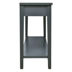 Honeybloom Redmond 2-Drawer Console Table, Grey -Accent Aura Furniture Store honeybloom redmond 2 drawer console table grey 2