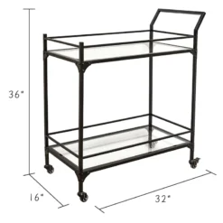 Honeybloom Sage Frost Bar Cart -Accent Aura Furniture Store honeybloom sage frost bar cart 3
