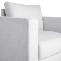 Honeybloom Stone Light Grey Armchair -Accent Aura Furniture Store honeybloom stone light grey armchair 3