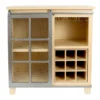Honeybloom Suzanne Barn Door Wine Cabinet