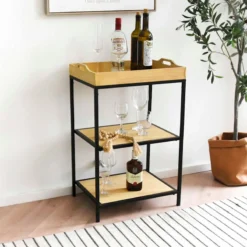 Honeybloom Troy White Oak Shelf -Accent Aura Furniture Store honeybloom troy white oak shelf 4