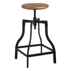 Honeybloom Waco Adjustable Backless Barstool