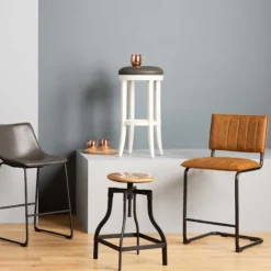 Honeybloom Waco Adjustable Backless Barstool -Accent Aura Furniture Store honeybloom waco adjustable backless barstool 8