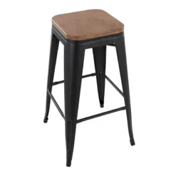 Honeybloom Westfield Barstool, Black 7 Honeybloom Westfield Barstool, Black -Accent Aura Furniture Store honeybloom westfield barstool black 3