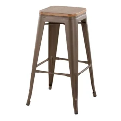 Honeybloom Westfield Barstool, Bronze -Accent Aura Furniture Store honeybloom westfield barstool bronze 2