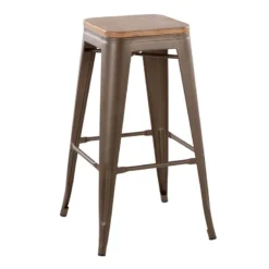 Honeybloom Westfield Barstool, Bronze
