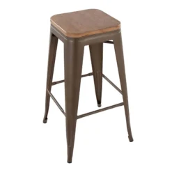 Honeybloom Westfield Barstool, Bronze -Accent Aura Furniture Store honeybloom westfield barstool bronze 3