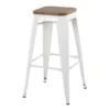Honeybloom Westfield Barstool, White