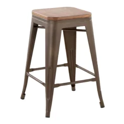 Honeybloom Westfield Counter Stool, Bronze
