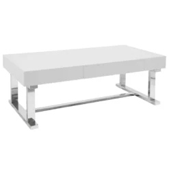 Laila Ali Astrid White Coffee Table