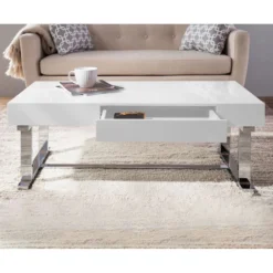 Laila Ali Astrid White Coffee Table -Accent Aura Furniture Store laila ali astrid white coffee table 5