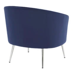 Laila Ali Avani Blue Velvet Accent Chair -Accent Aura Furniture Store laila ali avani blue velvet accent chair 4