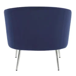 Laila Ali Avani Blue Velvet Accent Chair -Accent Aura Furniture Store laila ali avani blue velvet accent chair 5