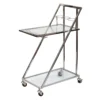 Laila Ali Glass & Steel Bar Cart