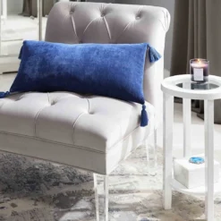 Laila Ali Grey Tufted Accent Chair With Clear Acrylic Legs -Accent Aura Furniture Store laila ali grey tufted accent chair with clear acrylic legs 5
