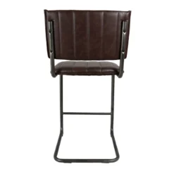Luka Faux Leather Counter Stool, Dark Brown 9 Luka Faux Leather Counter Stool, Dark Brown -Accent Aura Furniture Store luka faux leather counter stool dark brown 4