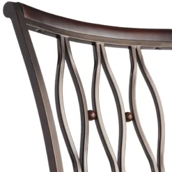 Marsol Brown Swivel Counter Stool With Faux Leather Seat -Accent Aura Furniture Store marsol brown swivel counter stool with faux leather seat 4