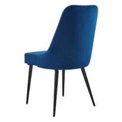 Mereen Indigo Velvet Dining Chair -Accent Aura Furniture Store mereen indigo velvet dining chair 2