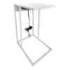 Metal C-Table With USB Port, Grey