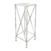 Metal Plant Stand With Wood Top Grey, Large