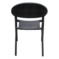 Mid-Century Brown Outdoor Wicker Chair -Accent Aura Furniture Store mid century brown outdoor wicker chair 2