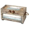Nantucket Weathered Wood Decorative Storage Trunk, Small