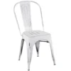 Oregon Vintage White Metal Dining Chair