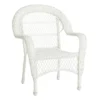 Outdoor Wicker Chair, White