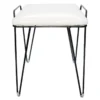 Pedra Black & White Vanity Stool