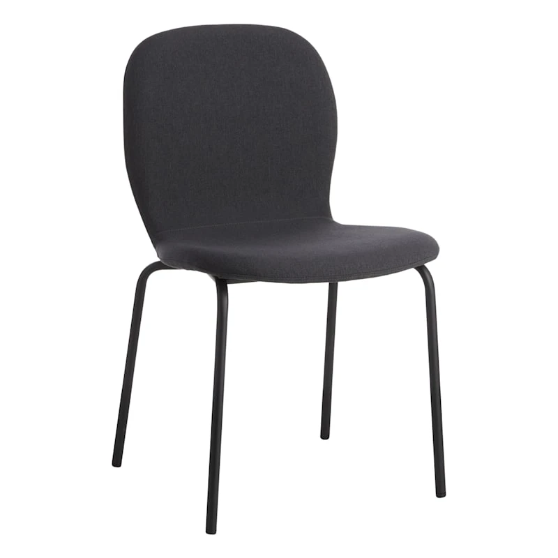 Preston Stackable Dining Chair, Charcoal 1 Preston Stackable Dining Chair, Charcoal