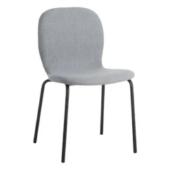 Preston Stackable Dining Chair, Light Grey