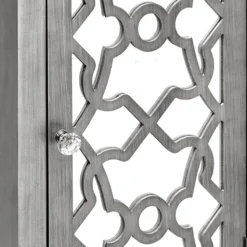 Providence 1-Door Mirrored Silver Cabinet 10 Providence 1-Door Mirrored Silver Cabinet -Accent Aura Furniture Store providence 1 door mirrored silver cabinet 3