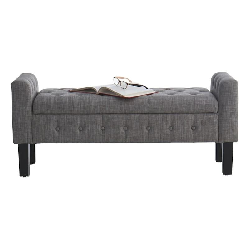 Providence Andy Storage Bench, Grey 3 Providence Andy Storage Bench, Grey - Image 3