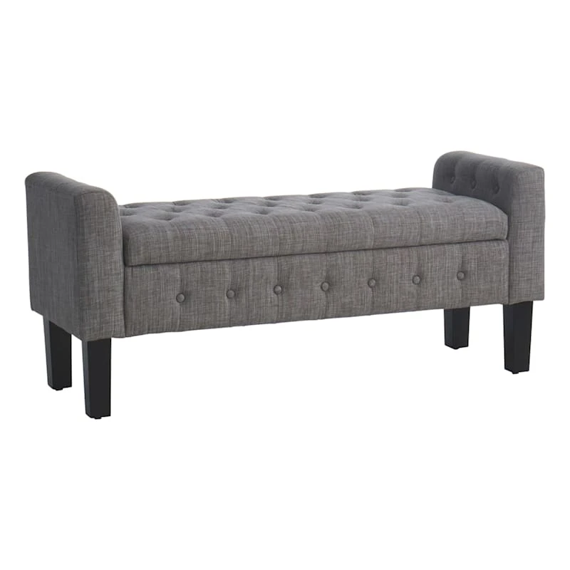 Providence Andy Storage Bench, Grey 1 Providence Andy Storage Bench, Grey
