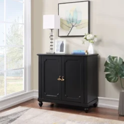 Providence Asbury Black 2-Door Cabinet -Accent Aura Furniture Store providence asbury black 2 door cabinet 6