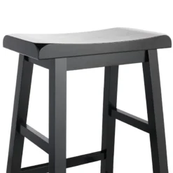 Providence Black Saddle Backless Barstool, 29" -Accent Aura Furniture Store providence black saddle backless barstool 29 4