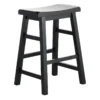 Providence Black Saddle Counter Stool, 24"