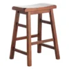 Providence Dark Oak Saddle Counter Stool, 24"