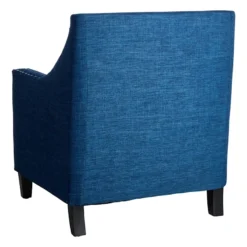 Providence Erica Studded Accent Chair, Blue -Accent Aura Furniture Store providence erica studded accent chair blue 1