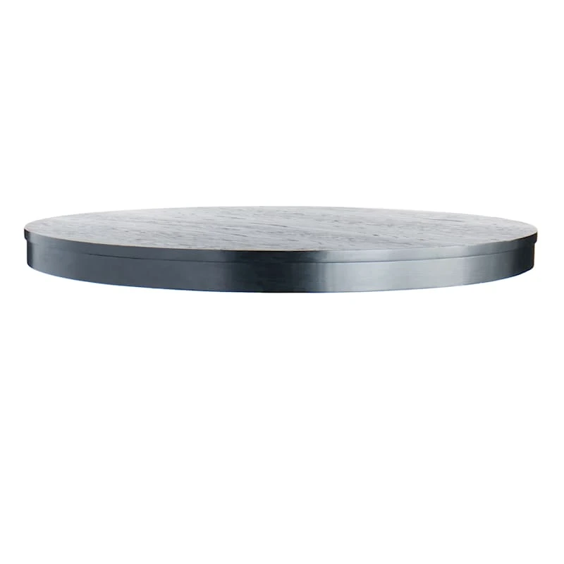 Providence Evening Mist Round Black Wooden Table Top & Base, Pedestal Sold Separately 3 Providence Evening Mist Round Black Wooden Table Top & Base, Pedestal Sold Separately - Image 3
