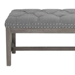 Providence Ferdinand Bench, Grey -Accent Aura Furniture Store providence ferdinand bench grey 2