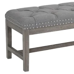 Providence Ferdinand Bench, Grey -Accent Aura Furniture Store providence ferdinand bench grey 3