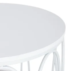 Providence Glam Oval White Drum Table, Large 5 Providence Glam Oval White Drum Table, Large -Accent Aura Furniture Store providence glam oval white drum table large 2