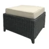 Providence Glendale Brown Wicker Outdoor Storage Ottoman