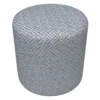 Providence Greta Greek Key Ottoman, Grey