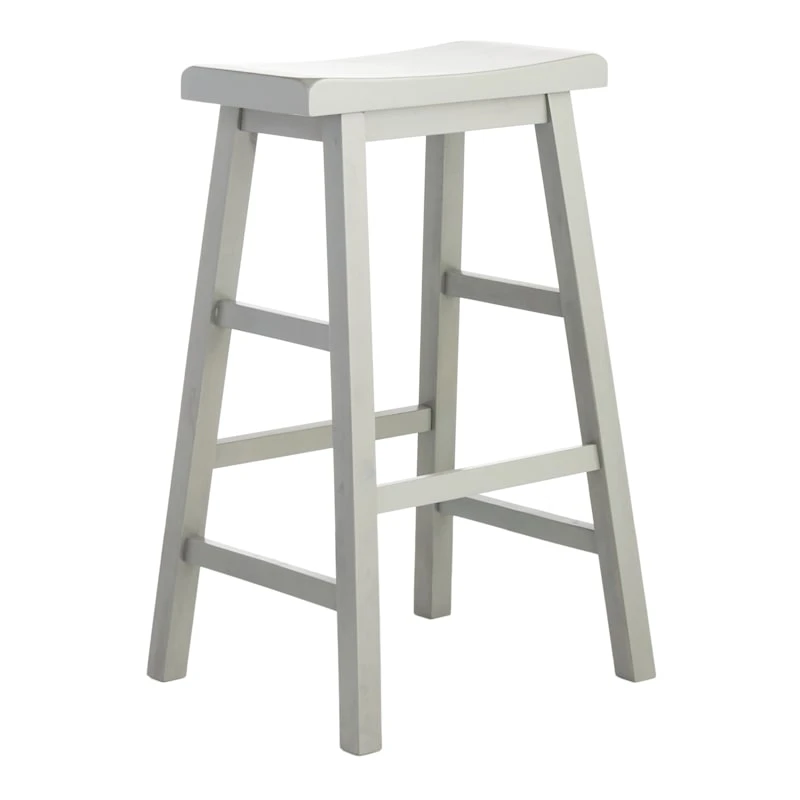 Providence Grey Saddle Backless Barstool, 29" 1 Providence Grey Saddle Backless Barstool, 29"